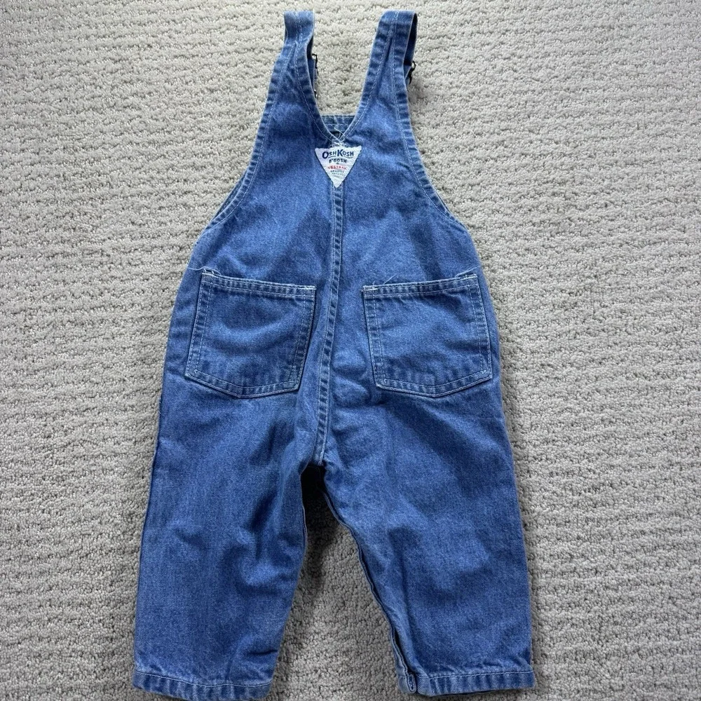 Vintage 90's Oshkosh B'Gosh Denim‎ Overalls 6-9 Months